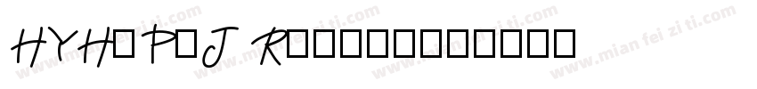 HYHuPoJ Regula字体转换